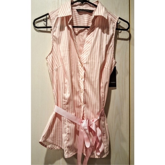 💕ZARA💕 Sleeveless Blouse with Satin Bow - Picture 6 of 7